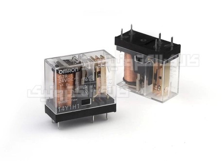 رله کتابی شیشه ای 24 ولت 1 کنتاکت 10 آمپر OMRON | G2R-1-24VDC