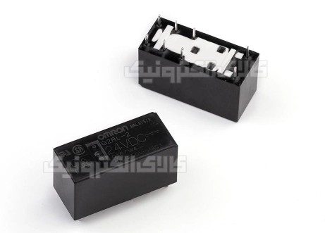 رله کتابی مشکی 24 ولت 2 کنتاکت 8 آمپر OMRON | G2RL-2-24VDC