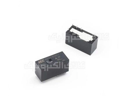 رله کتابی مشکی 24 ولت 2 کنتاکت 8 آمپر HKE
