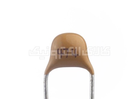 خازن مولتی لایر 10 نانوفاراد 50 ولت 10 درصد فاصله 5 میل