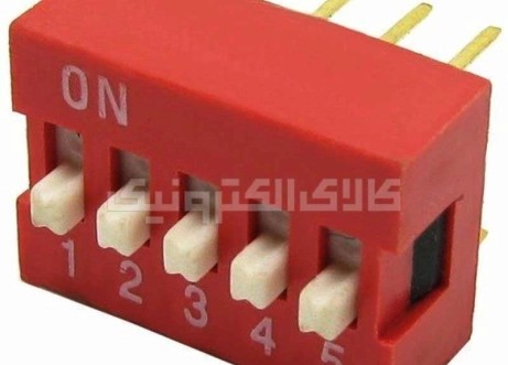 دیپ سوئیچ 5 کلیدی معمولی DS1040-05RN