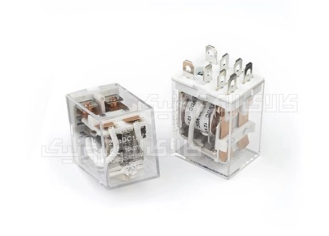رله ایزومی پایه سوکتی 12 ولت 2 کنتاکت 10 آمپر KEC | JQX-13F-12VDC