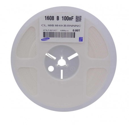 خازن 100nF پکیج 0603 SMD رول 4000 تایی