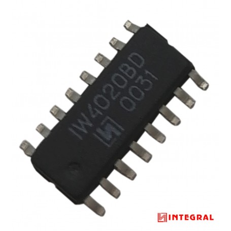تراشه شمارنده 4020BD پکیج SOP-16 مارک INTEGRAL