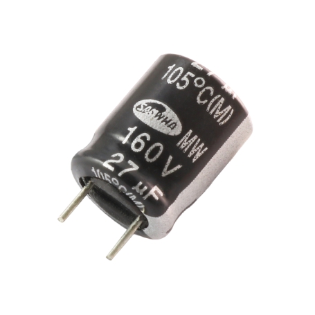 خازن الکترولیتی 27uF / 160V کره ای مارک SAMWHA