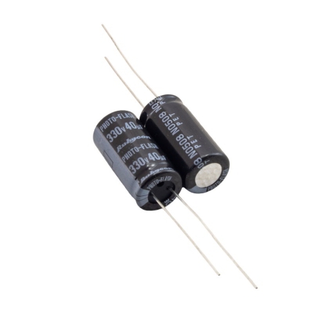 خازن الکترولیتی 40uF / 330V ژاپنی مارک RUBYCON