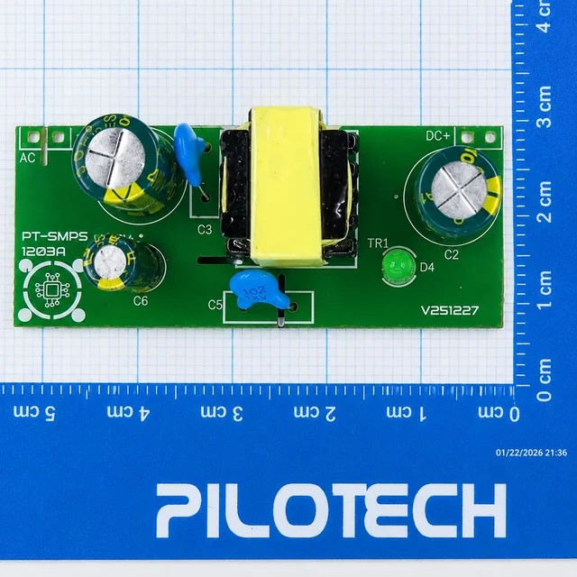 ماژول تغذیه سوئیچینگ کوچک 12V 0.5A مبتنی بر DK1203