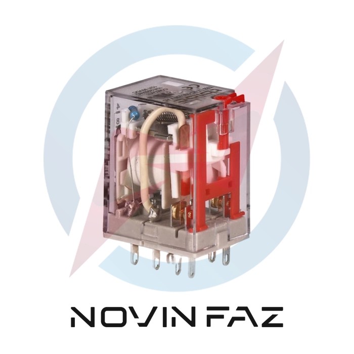 رله شیشه ای 48V DC چهار کنتاکت 5A رعد