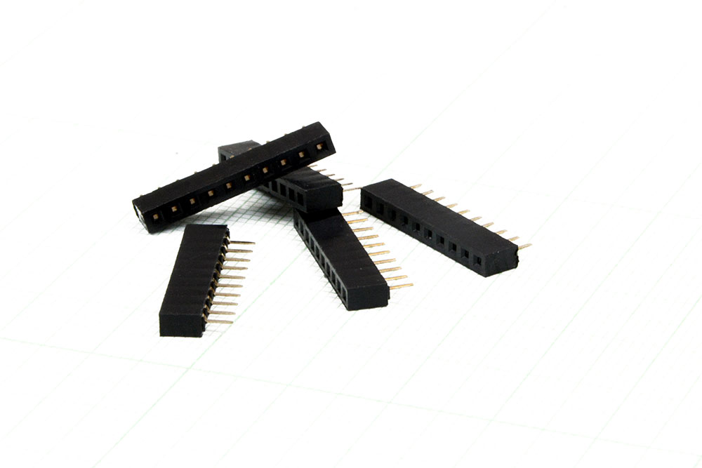 پین هدر PIN HEADER 1X10 FEMALE ST 2MM / TAIWAN