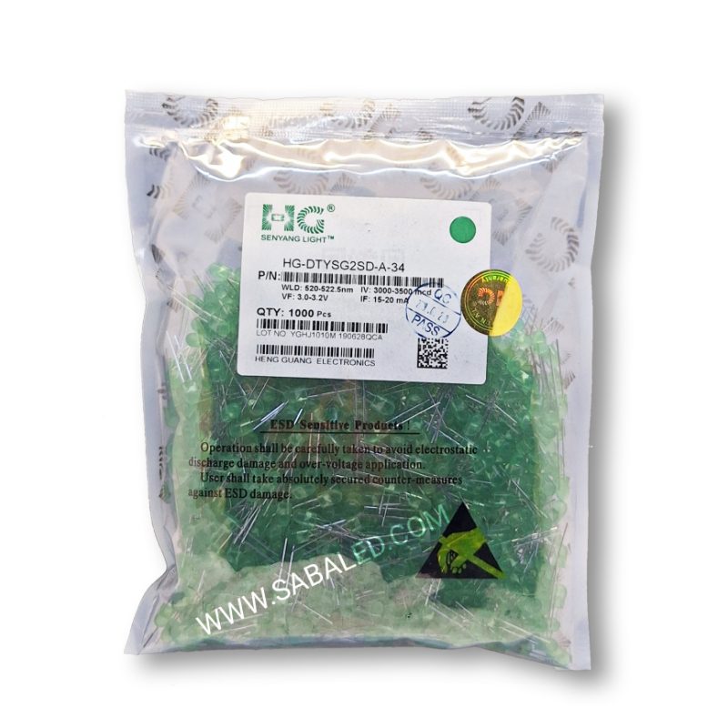 ال ای دی اوال سبز HG