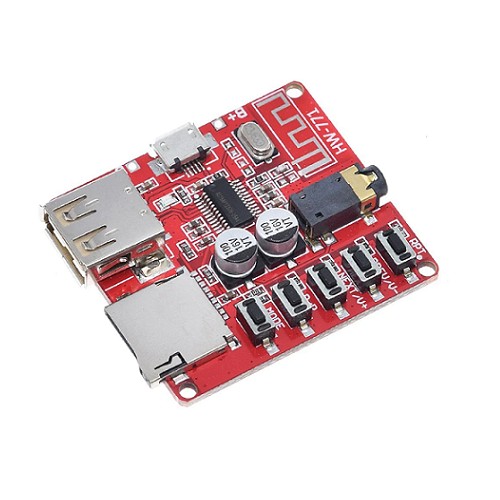 ماژول HW-771 با گیرنده بلوتوث، ورودیTF Card/USB و خروجیAUX