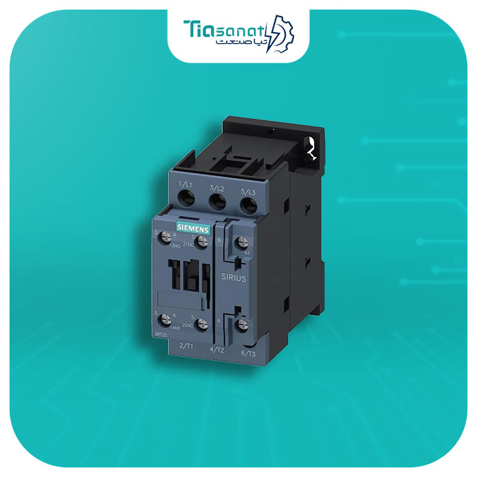 کنتاکتور 12 آمپر زیمنس 5.5KW بوبین 24 ولت AC کد فنی 3RT2024-1AB00