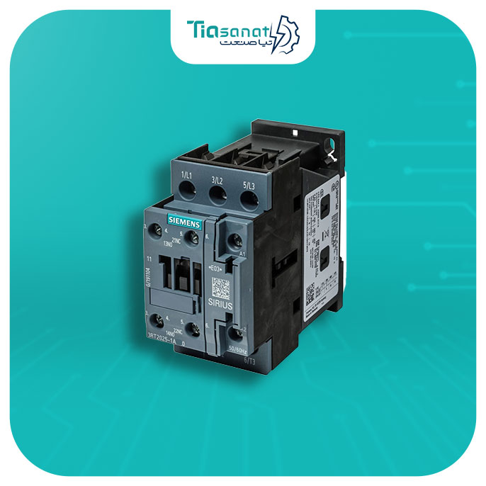 کنتاکتور 17 آمپر زیمنس 7.5KW بوبین 24 ولت AC کد فنی 3RT2025-1AB00