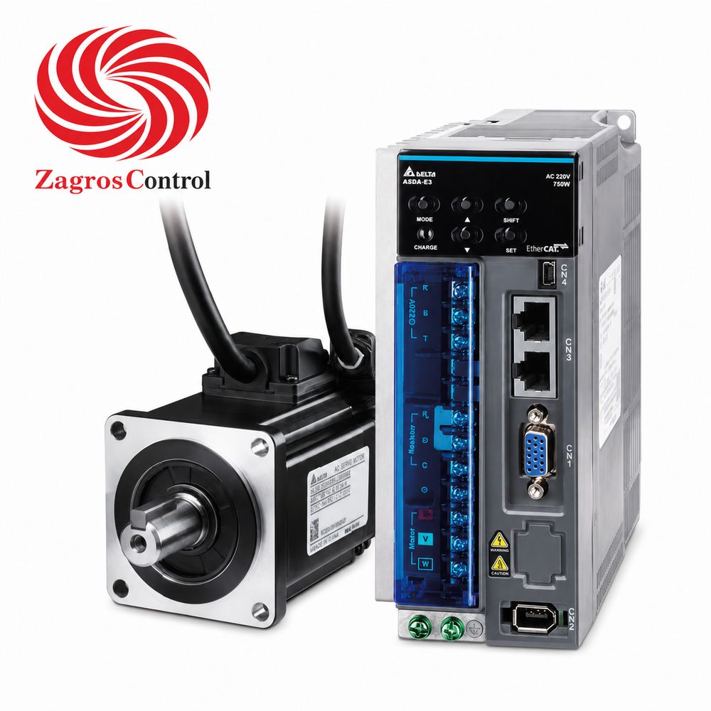 ست سروو دلتا E3 مدل 1500W/2000rpm Delta ASDA-E3 Servo Drive Delta ASDA-E3 Servo Motor