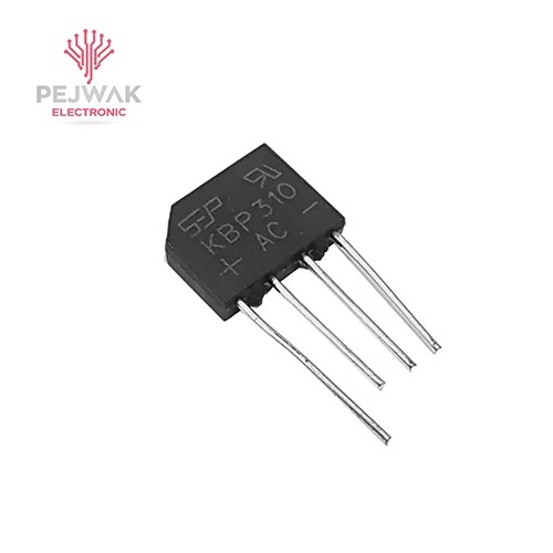 پل دیود 3A 1000V تخت شانه ای KBP310 | مشخصات فنی