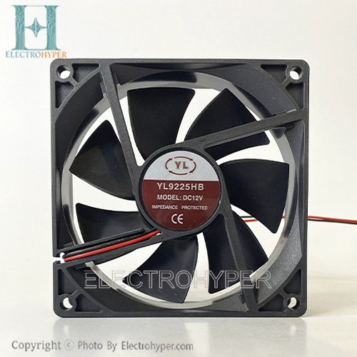فن YL 12V سایز 9×9
