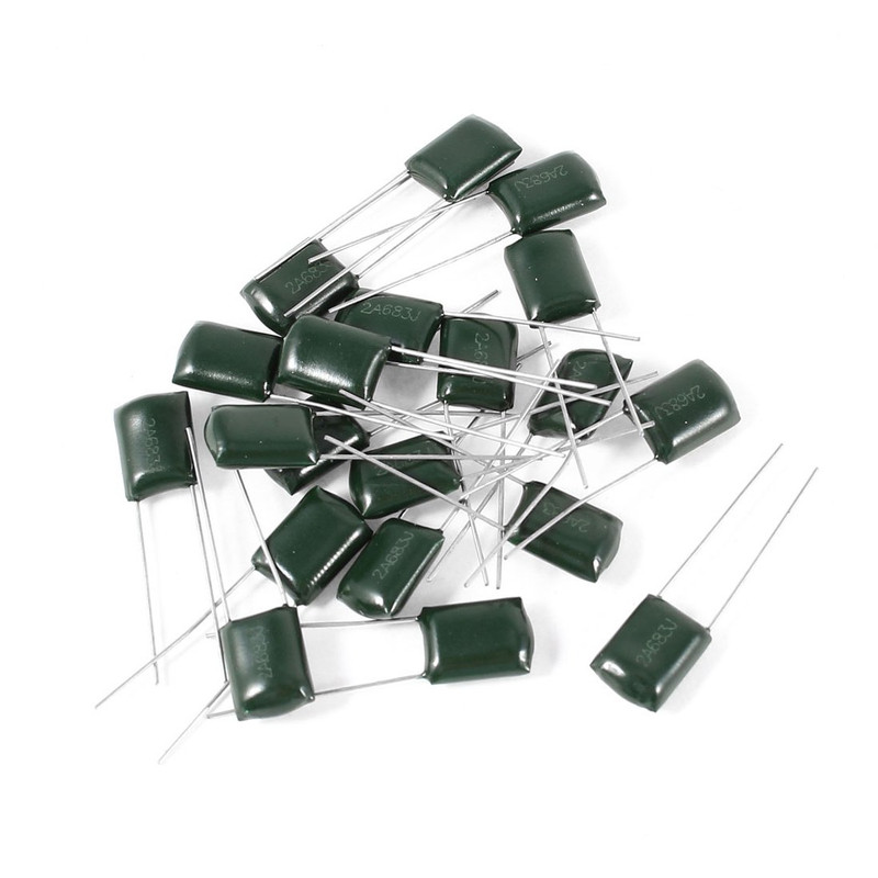 خازن پلی استر 68 نانو فاراد مدل 2A683J-100V بسته 20 عددی