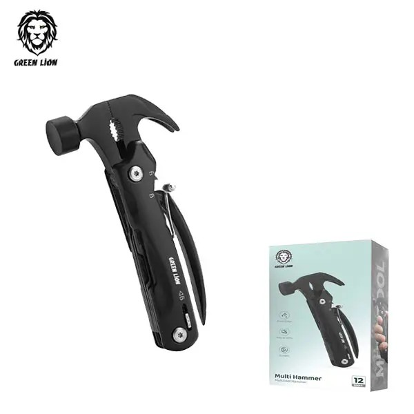 چکش 12 کاره مناسب کمپینگ گرین لاین Green Lion Multi Hammer GNMLTHM12BK