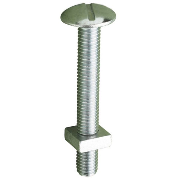 پیچ و مهره آلومینیوم نمره 1/4 سایز 100 میلیمتر بسته 5 عدد