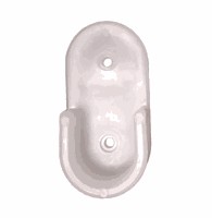 جا لوله 25mm پلاستیکی بیضی سفید