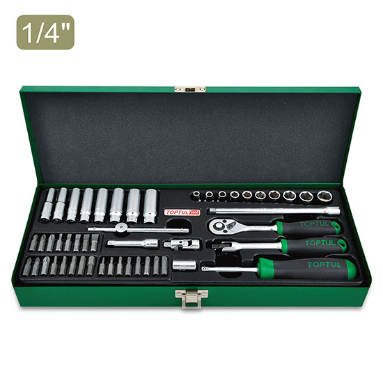 جعبه بکس 6 پر 1/4 و بیت 50 پارچه تاپتول تایوان شناسه محصول: GCAD5005