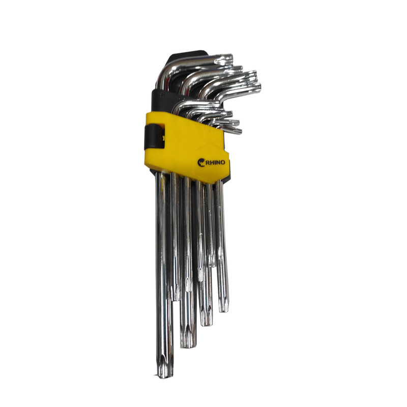 آچارآلن ستاره ای رینو مدل LONG ARMTORX KEY SET-SMT-RIHNO-4125 مجموعه 9 عددی