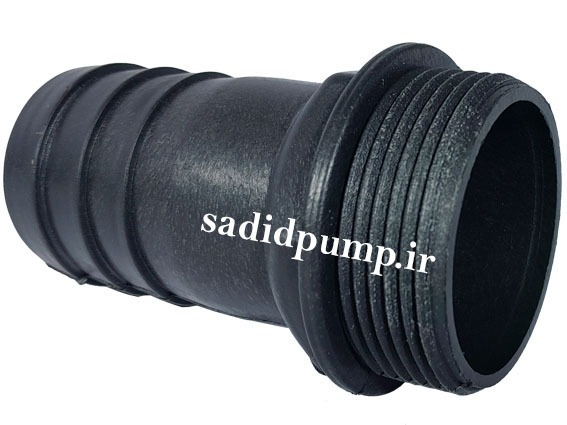 سرشیلنگی 1/2-1 اینچ ساده لاکی (سر شلنگی 5 سانت رزوه دار پلاستیکی)