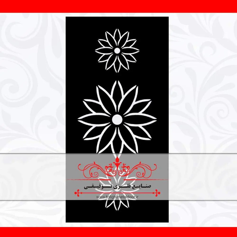 ورق برش لیزر طرح گلریز