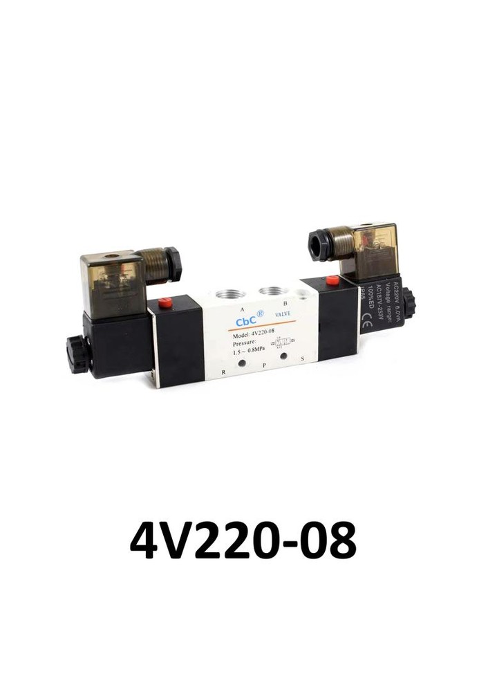 (4V220-08) شیربرقی پنوماتیک 2-5 دوبوبین