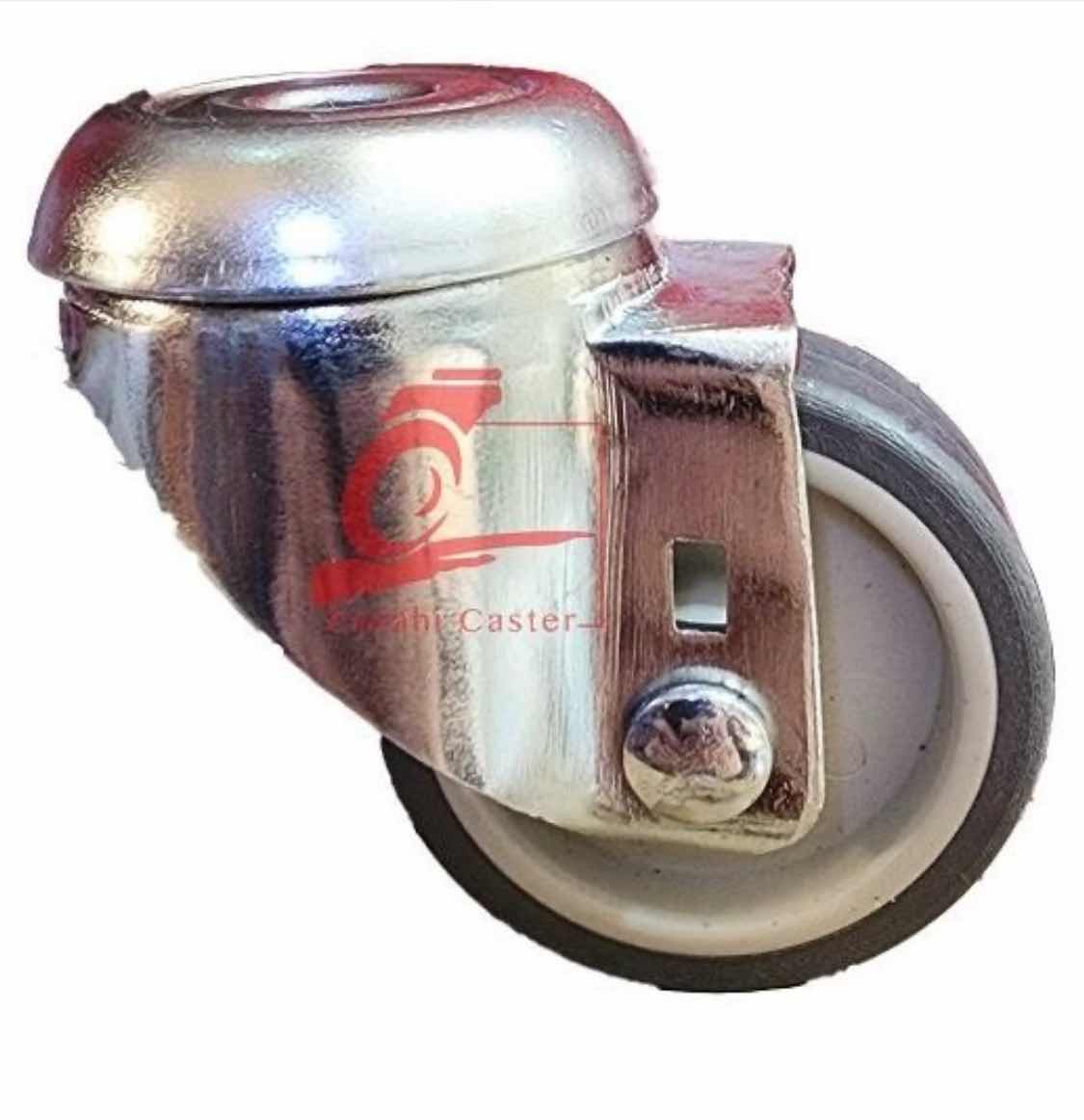 چرخ بیمارستانی با پایه آلن خور گردان بی صدا سایز ( 5.5)
