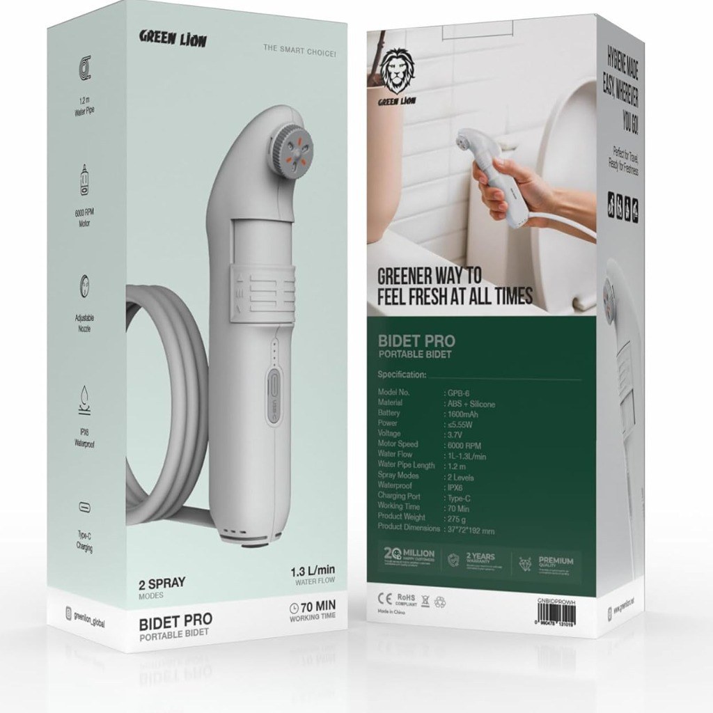 شیلنگ دوش و خودشور گرین لاین مدل Green Lion Bidet Pro