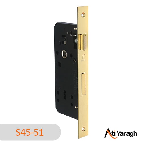 قفل اتاقی کلیدی آکس 4.5 سانت سیفتی SAFETY رنگ خط کش طلایی