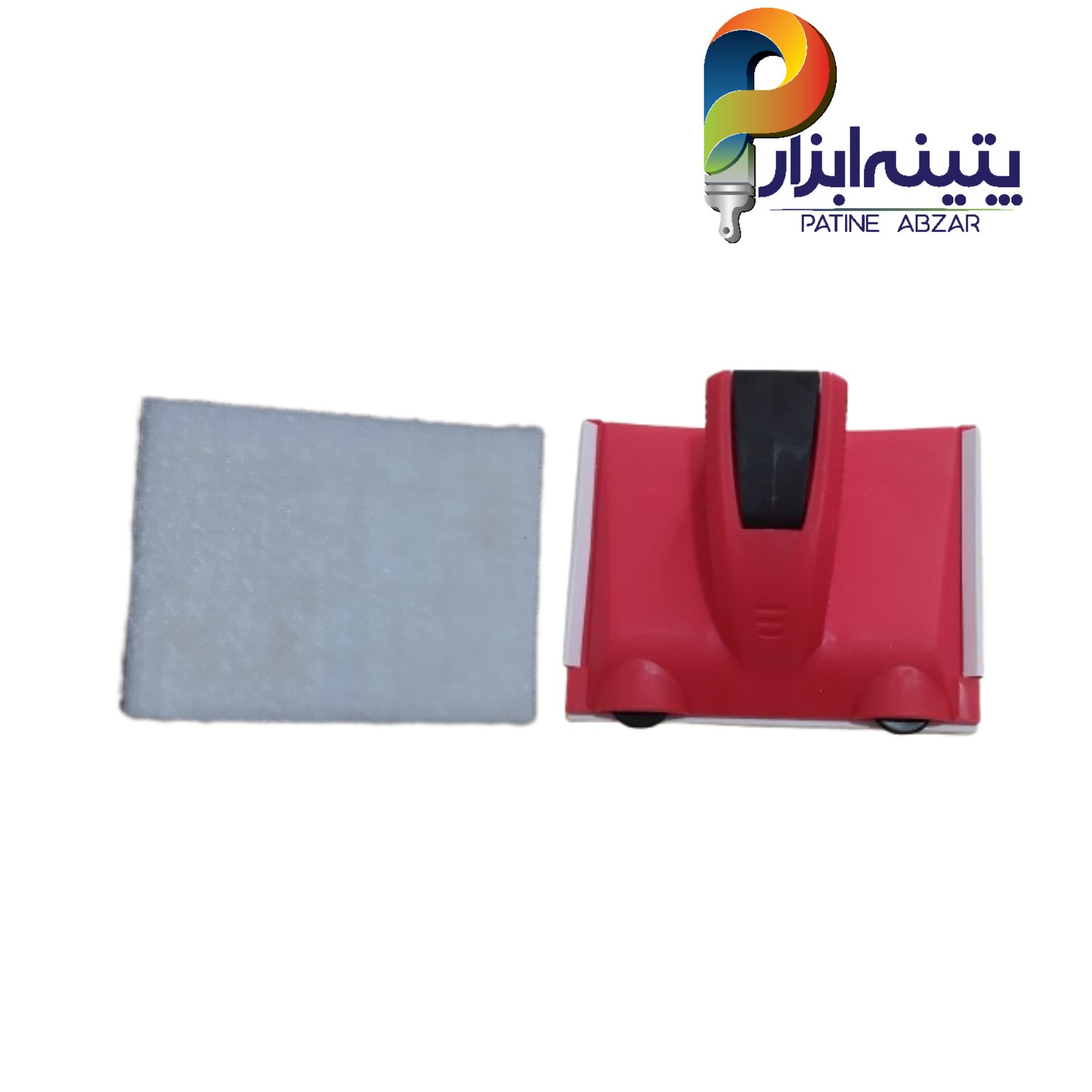 ابزار براش گوشه زن (EDGE BRUSH) دسته قرمز به همراه یدک ابری