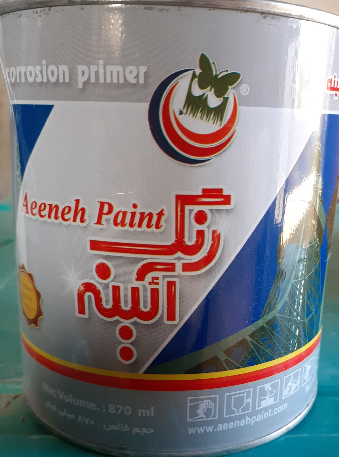 ضد زنگ طوسی آیینه کیلویی