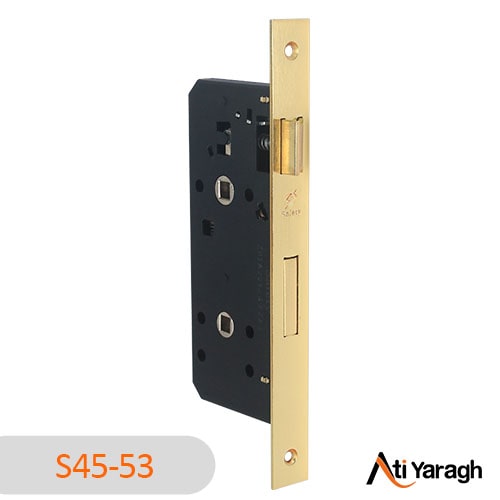 قفل سرویسی آکس 4.5 سانت سیفتی SAFETY رنگ خط کش طلایی