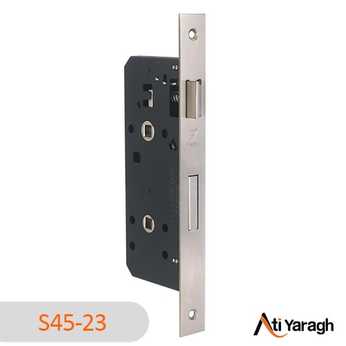قفل سرویسی آکس 4.5 سانت سیفتی SAFETY رنگ خط کش نیکل