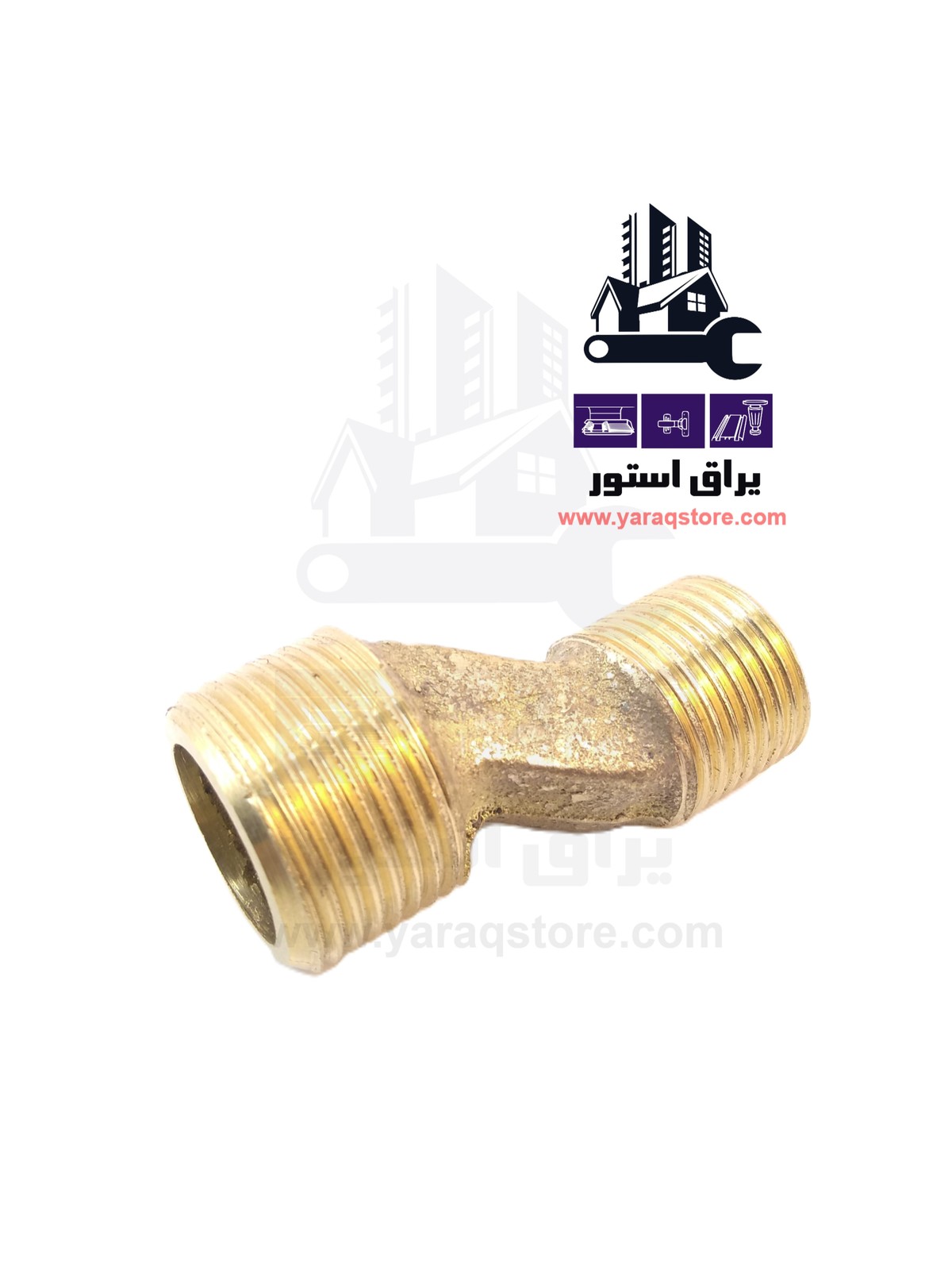 لنگی شیر آب برنجی سایز 2 به 2.5