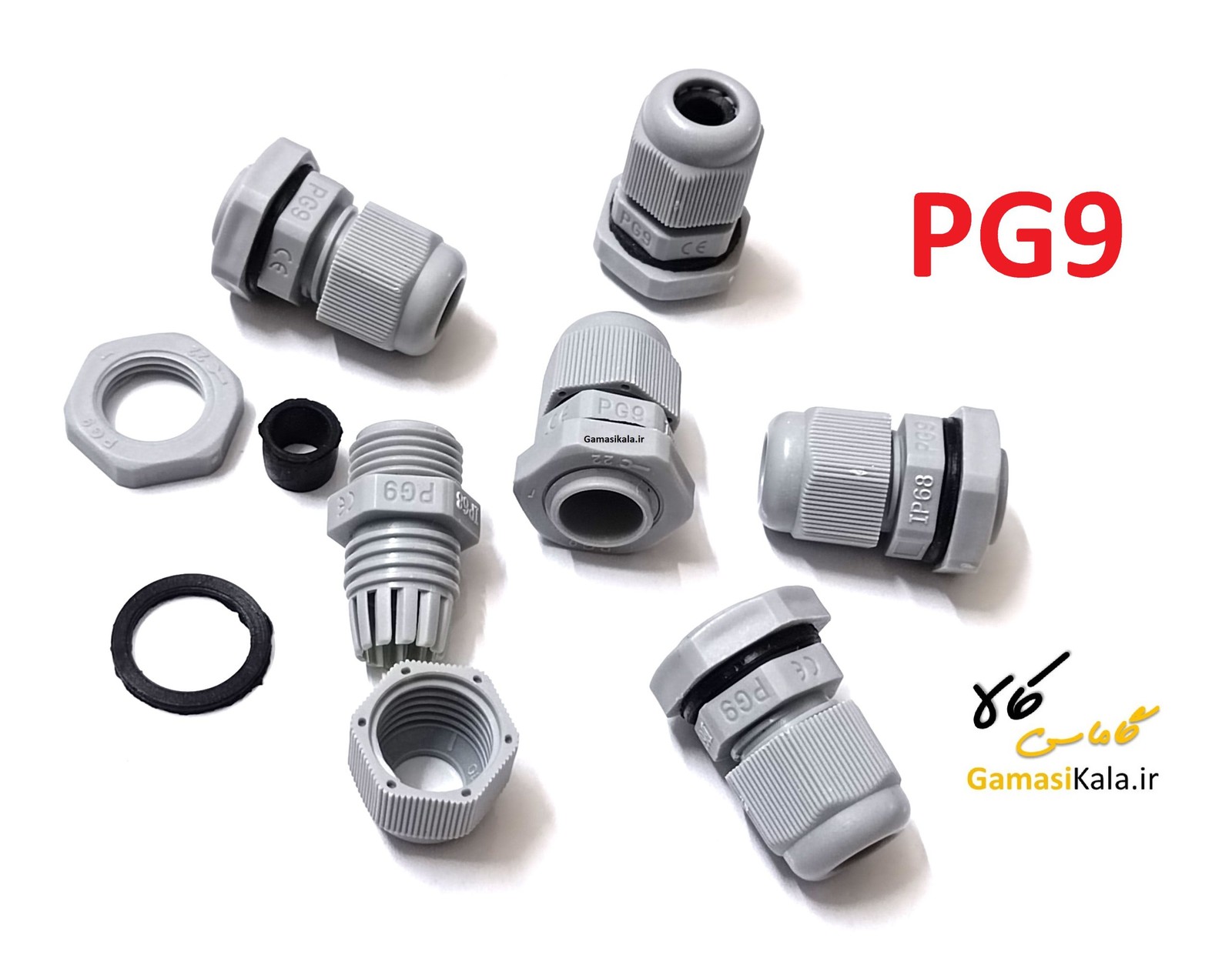 گلند کابل پلاستیکی PG9