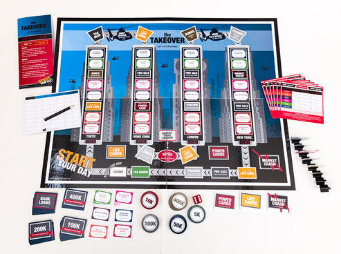 برد گیم مالی و بانکی The Takeover Board Game