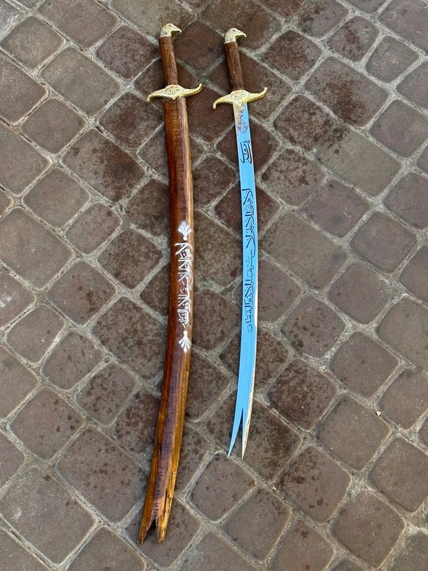 شمشیر ذولفقار (عربی) دست ساز زنجان