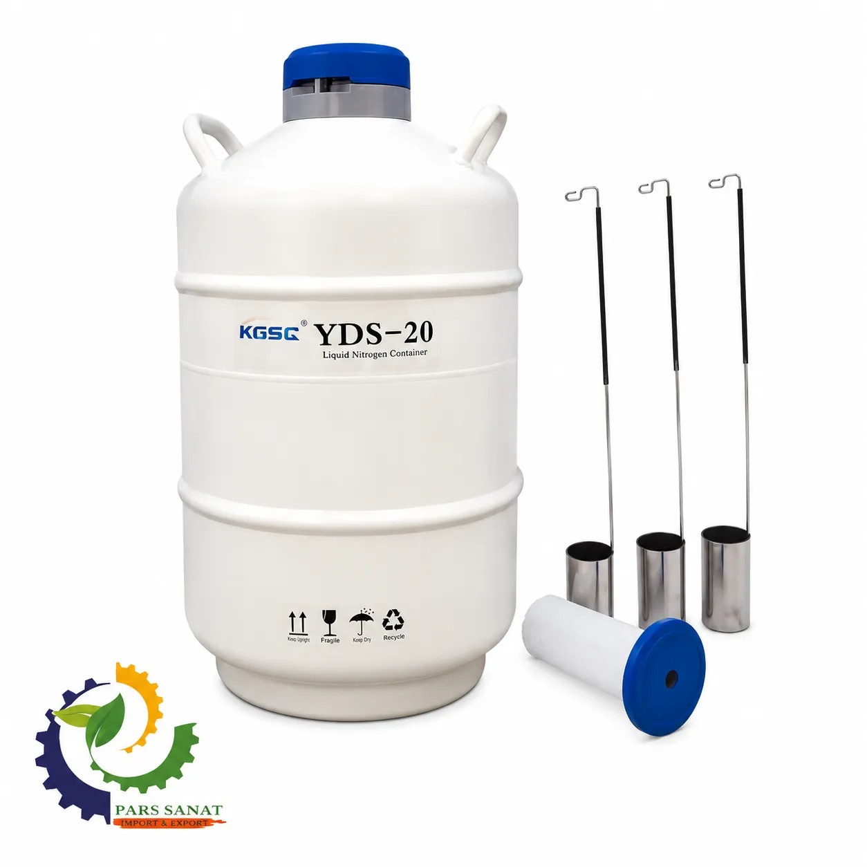 تانک ازت مایع 20 لیتری سفید دودرب yds