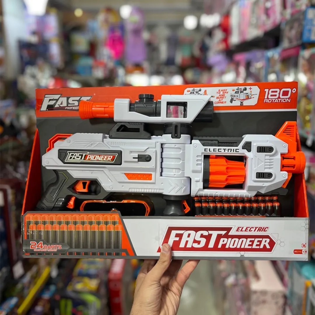 تفنگ تیر اسفنجی حرفه ای FAST PIONEER 180