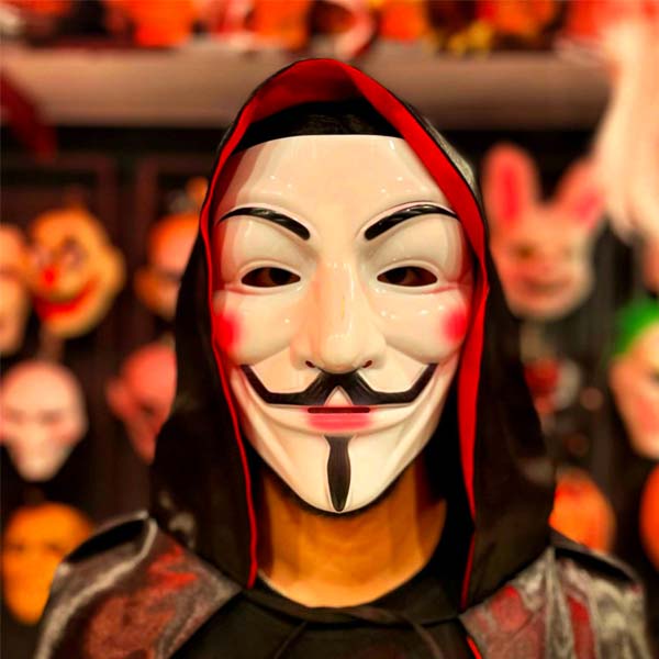 ماسک هکر آنانیموس سفید اورجینال (V FOR VENDETTA)
