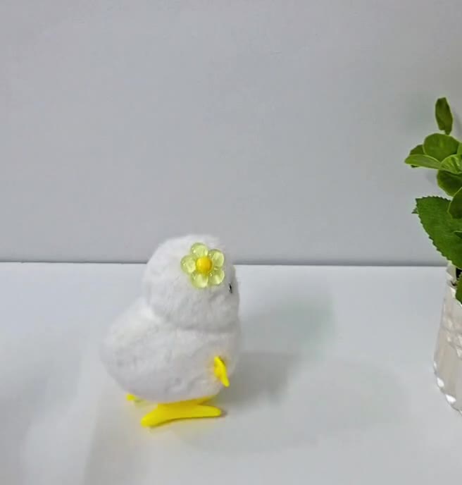 اسباب بازی جوجه و خرگوش کوکی گل به سر و ساده عروسک جوجه و خرگوش