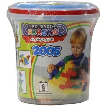 اسباب بازی ساختنی لگو آجری سطلی مدل 2005 خرسند