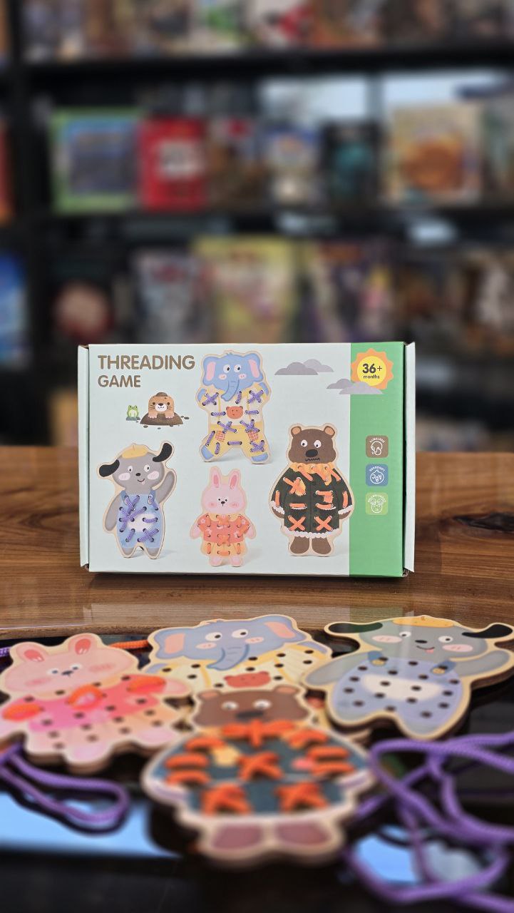 نخواره1*4 هاردباکس چوبی (threading game)