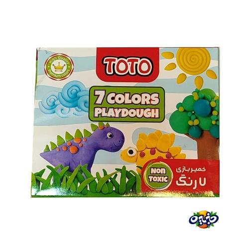 توتو خمیر 7 رنگ مقوایی
