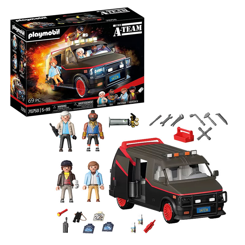 لگو ون تیم آ پلی موبیل Playmobil The A-Team Van کد 70750