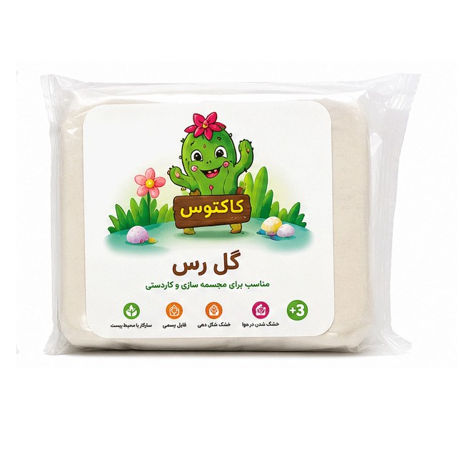گل رس نیم کیلویی کاکتوس