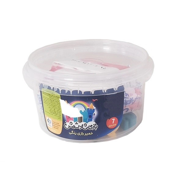 خمیر بازی 7 رنگ سطلی بازیشاد